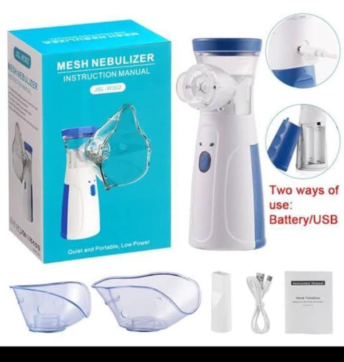 Mesh Portable Nebulizer Machine with Adult & Kid Masks, Mouthpiece