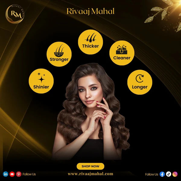Rivaaj Mahal Herbal Hair Oil 100% 20+ Herbs for Strong & Healthy Hair